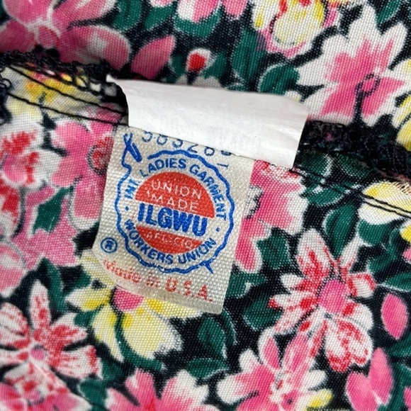 Vintage ILGWU Floral Karin Stevens by Steven Stoller Midi Dress Cottage Core sz8 - Picture 14 of 14